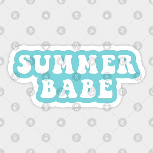 Summer Babe Sticker by CityNoir